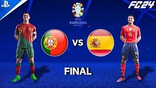 FC24 - Portugal Vs Spain UEFA Euro Final | C. Ronaldo, L.Yamal | 4K60FPS