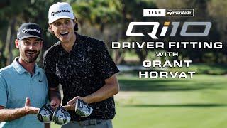 Grant Horvat Gets Fit For Qi10 Driver (Testing All Three Models) | TaylorMade Golf