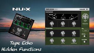 NUX Tape Echo NDD-7 Hidden Function & Software Presented by @jimmyrocks43