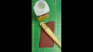 Leather Edge finishing with Gum Tragacanth