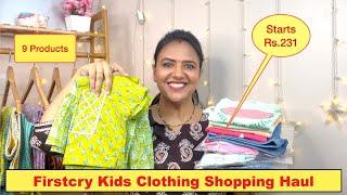 Super Affordable Kidswear Haul Rs. 231 - 735 | Firstcry Shopping Haul #stylingwithshipra #kids