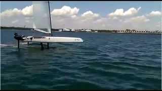 Bruce Mahoney Foiling the A-Class Catamaran in Panama  City, FL