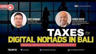 Taxes for Digital Nomads and Crypto Investors in Bali, Indonesia