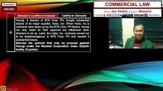 COMMERCIAL LAW - BAR November 2022 - Suggested ANSWERS - Dean Joe-Santos Balagtas Bisquera