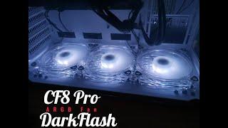 DarkFlash CF8 Pro A-RGB Cooling Fan, unbox checking ~