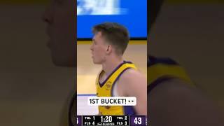 Lakers rookie Dalton Knecht scores his FIRST Summer League bucket!  | #Shorts