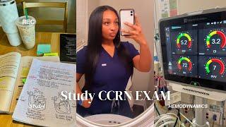 I PASSED MY CCRN EXAM 🫀| Come study with me/ Exam day