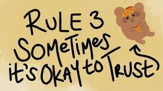 Rule 3 Sometimes it's okay to trust Raccoon? (Pizza)