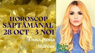 Horoscop saptamanal 28 Oct - 3 Noi, Luna Noua in Scorpion, Mercur Sagetator, Previziuni Maria Sarbu