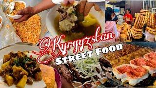 Kyrgyzstan street food tour/kebab,shashlik,shorpo,uzbik pulao/Best and cheapest street food bishkek