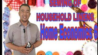 Home Economics 6 Sewing Of Household Linens @teacheralvintv @homeeconomics6 @TLE 6