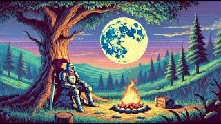 Medieval Music with campfire Sound, Pixel Art, RPG Games, Beautiful Music, Tavern Ambience