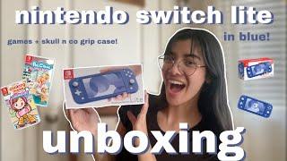 non gamer buys a nintendo switch nintendo switch lite unboxing in blue