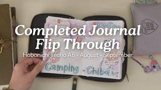 Completed Journal Flip Through Hobonichi Avec (A6) #journalflipthrough