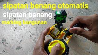 Sipatan benang/penggaris making proyek bangunan