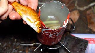 Cooking a GOLDFISH in a COKE can【ENG SUB】