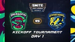 SMITE Pro League Season X: Kickoff Tournament Day 1 Atlantis Leviathans vs Jade Dragons