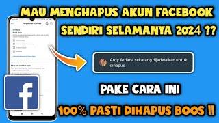 Cara menghapus Akun facebook selamanya 2024 | Hapus akun facebook permanen