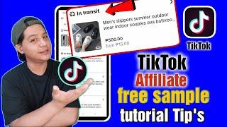 TikTok affiliate Free sample request Tip's / how to request Free sample item on TikTok affiliate