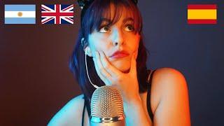 Whispering Argentinian, Spanish and English Words  | Bilingual ASMR | Hand Movements