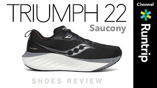 【Saucony】厚底シューズ「TRIUMPH 22（トライアンフ 22）」が新登場！レーシングシューズに搭載される高反発「PWRRUN PB」搭載 #runningshoes #running