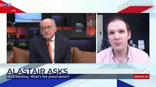 Tory MP Dan Poulter speaks to Alastair Stewart about the NHS backlog