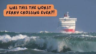 Escaping the UK by the scariest ferry crossing EVER | European Van Life Begins!