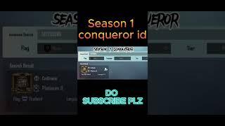 WORLD BEST PUBG ACCOUNT|Season 1 conqueror id  #viral #shorts #pubgmobile #bgmi #respect#wow #omg