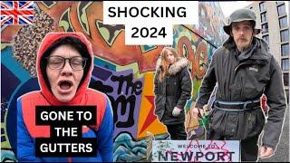 The Death Of Our High Streets UK - Britain's Poorest Town - Newport -  2024