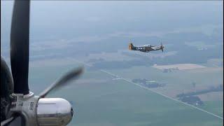 Boeing B-29 “ Doc “ Ride Over Terre Haute, Indiana ( Fet. P-51 Mustang “ Gunfighter “ )