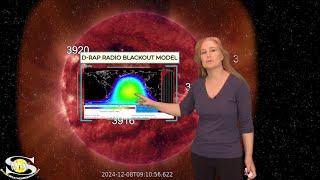 A Filament Hangs on Despite Fast Wind & a Side Swipe | Solar Storm Forecast 10 December 2024