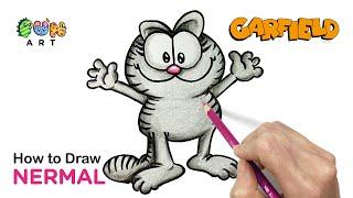 How To Draw NERMAL | GARFIELD | CARTOON | VERY EASY~!