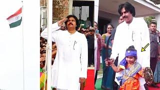 Pawan Kalyan Flag Hoisting | 75th Republic Day Celebration | Janasena Party | Filmy Hunk