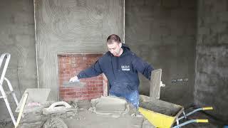 How I use my hawk and trowel to load sand and cement to render plaster walls