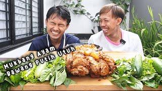 DILUAR NURUL !!! KITA BIKIN AYAM BAWANG PUTIH UTUH | MUKBANG AYAM BAWANG PUTIH