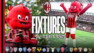 AC Milan's Serie A 2024/25 fixture list: Embark on the Rossoneri's journey