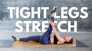 10 MIN GENTLE FLOW FOR STIFF LEGS | Release Tension in Hamstrings, Glutes & Calves