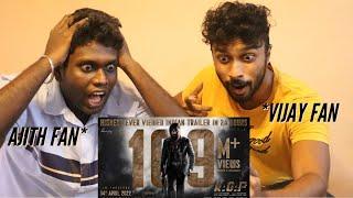 KGF Chapter 2 Trailer Reaction By  Malaysia Thala and Thalapathy Fans | BEST TRAILER EVER 