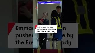 Macron pushed by wife in Vietnam