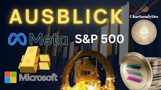 Ausblick SP500 Gold Bitcoin ETH Solana Meta Microsoft| Elliott Wellen Chart Analyse