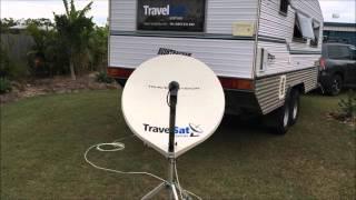 Setup Travel Vision R6 Satellite Dish On Bushtracker Caravan