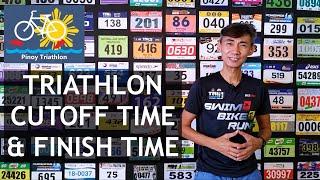 CUTOFF TIME IN TRIATHLON and MEDIAN FINISHER’S TIME