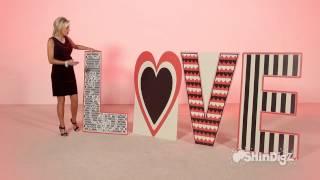 Love Letter Set Cardboard Cutout Standee - Shindigz Valentine and Wedding Decorations