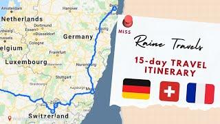 How to write a SCHENGEN VISA Travel Itinerary for Germany, Switzerland, and France | Requirements