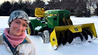 Baby John Deere Snow Blower