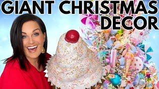 EASY GIANT DIY Christmas Ornaments for a Good Cause!