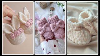 20+ Most beautiful Crochet Baby Booties ideas / Crochet Cuffed Booties / Crochet Winter Boots