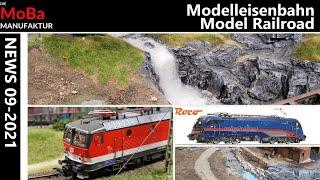 Model railway H0 - NEWS Sept 2021 from the MoBa Manufaktur video program preview / build Roco layout