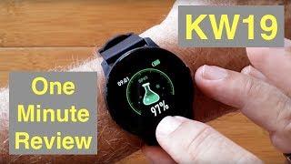 RUNDOING KW19 Ultra-Thin Multi-Sport Blood Pressure Smartwatch: One Minute Overview