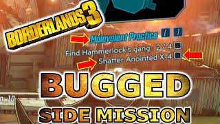 Borderlands 3 Bugged Side Mission Malevolent Practice | Can't Shatter Anointed X-4 Disappeared